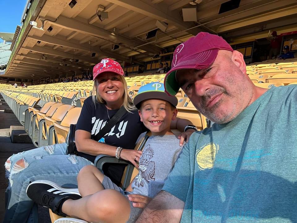 So excited to be here! Beautiful night in L.A. for some <a href="/Phillies/">Philadelphia Phillies</a> baseball. ⚾️ ❤️