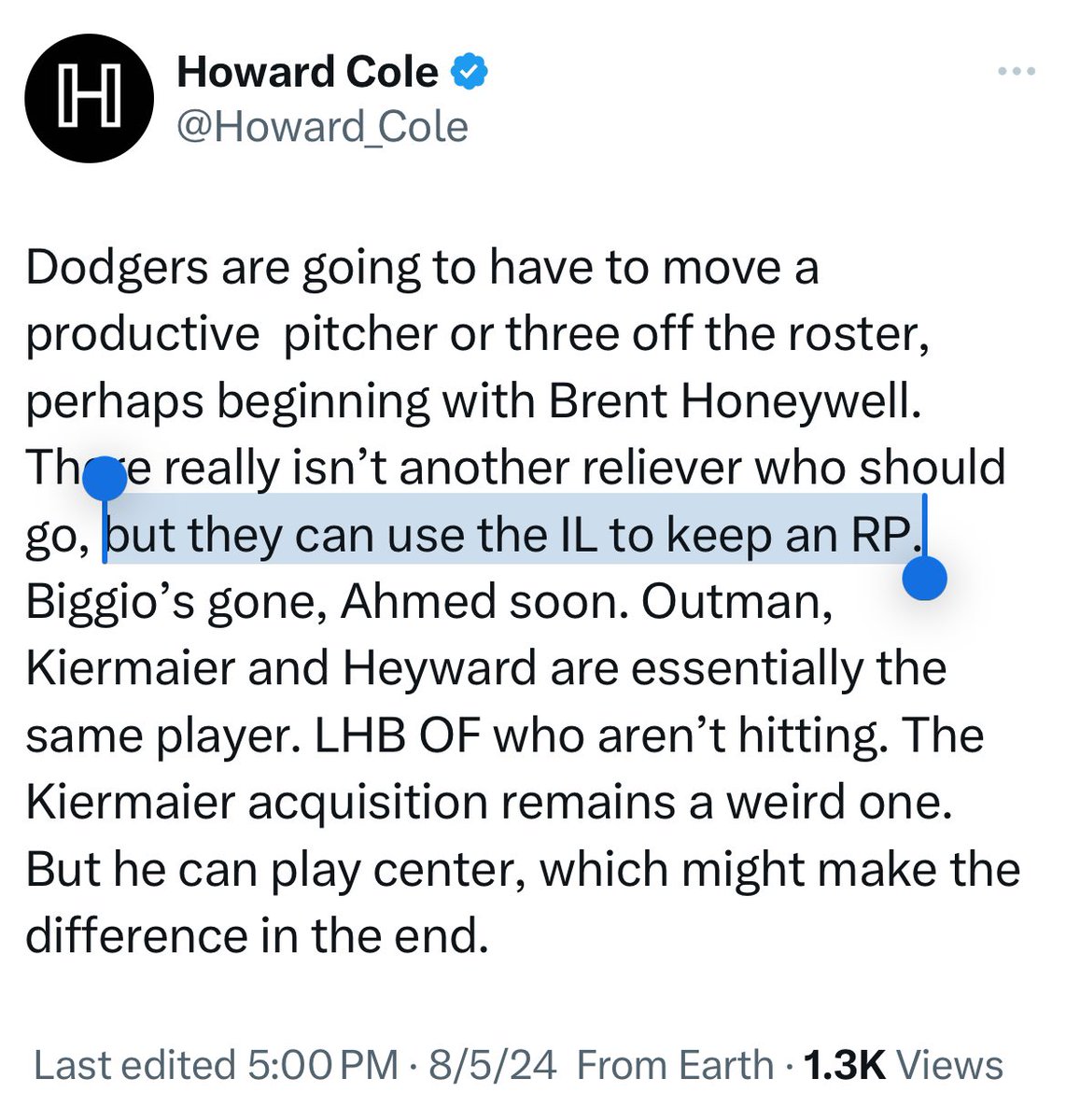 Howard Cole tweet media