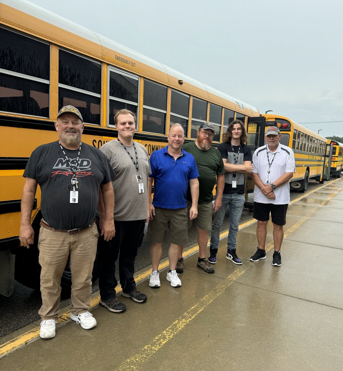 Rain or shine, our incredible transportation department is always there for our students!