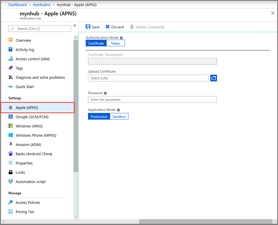 AzureSupport's tweet photo. Set up push notifications in #Azure #NotificationHubs! π Easily send notifications to any platform (iOS, Android, Windows, Baidu) from any backend. Follow simple steps in the Azure portal to configure APNS, FCM, WNS, and more. Read more here: https://t.co/UyfVxMoc2E https://t.co/UWs3D0GSDO