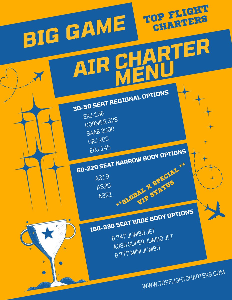 TF_Charters's tweet image. Elevate your team's travel experience with Top Flight Charters! 
From regional jets to our 68-seat VIP configured A320, we provide top-tier, customized air travel solutions designed specifically for sports teams. Fly in comfortand focus on what matters most – the game! 
🏀⚽️🏈