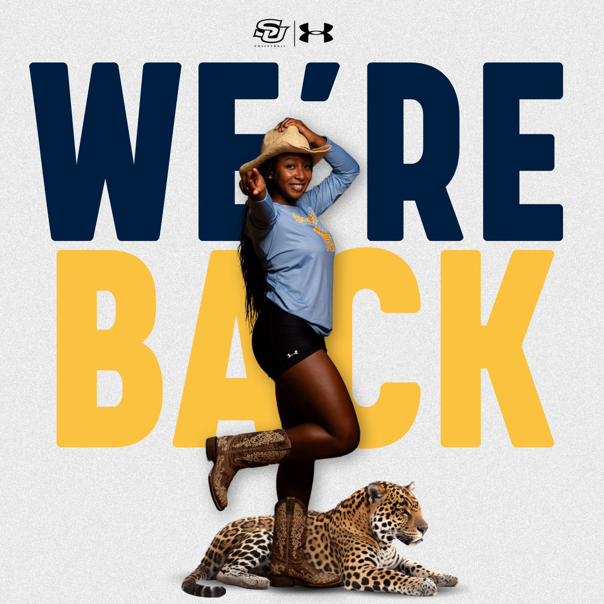 SouthernU_VB's tweet image. We’re back y’all 😏 

2 Days until our First Practice of the 2024 Season and the Lady Jags are fired up to get back in Seymour! 
#SouthernIsTheStandard | #WeAreSouthern