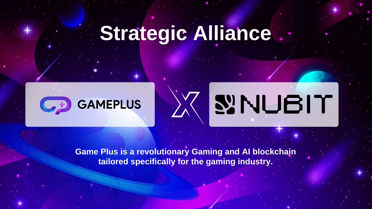 Introduce our alliance with @nubit_org! Secured by Bitcoin, @nubit_org is  designed to be the most secure and scalable data availability layer. Game  Plus aims to empower independent game developers and gamers by