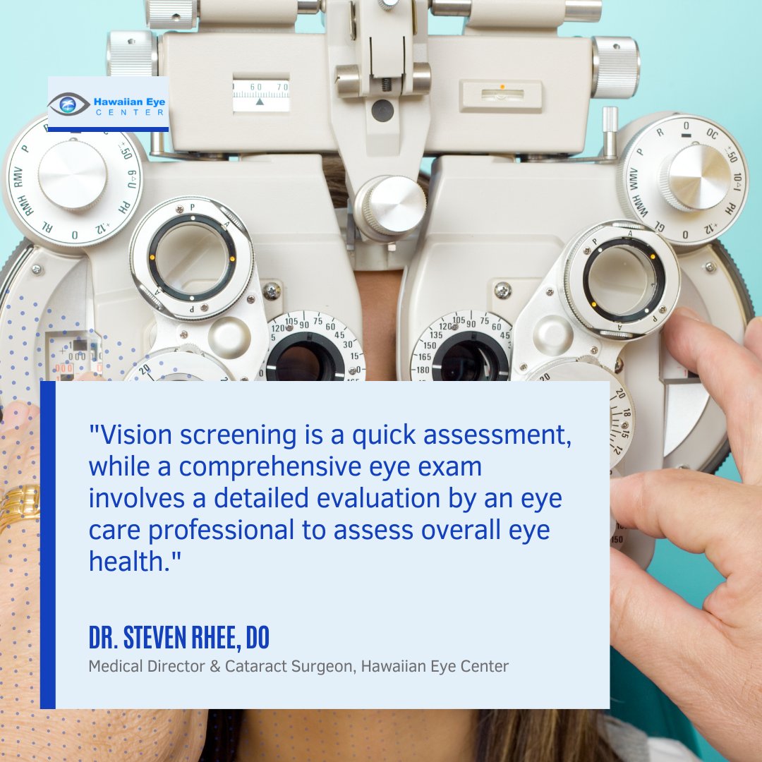 Kids need a comprehensive exam if they:- Fail a vision screening- Have inconclusive results- referred by a doctor- Have vision complaints or risks
