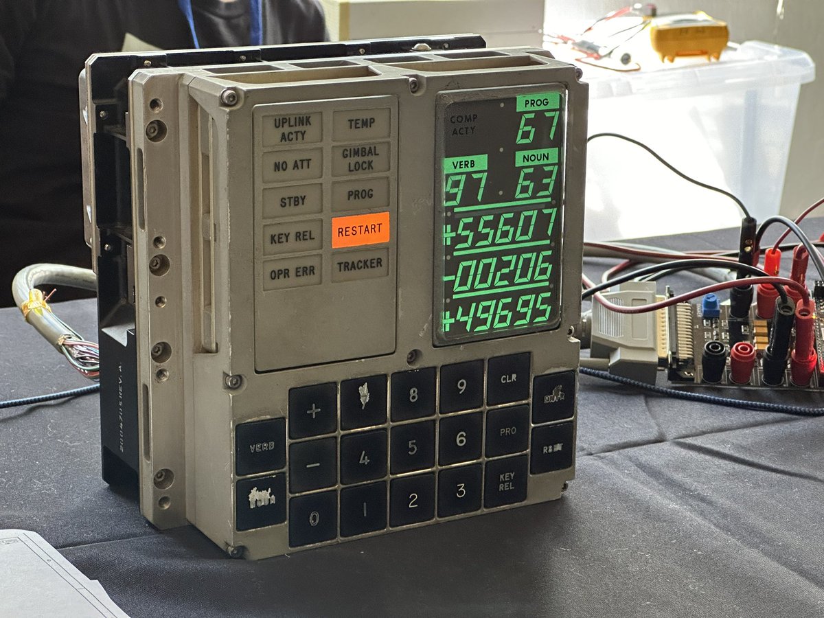 Real Apollo DSKY seen at <a href="/vcfederation/">Vintage Computer Federation</a> West!