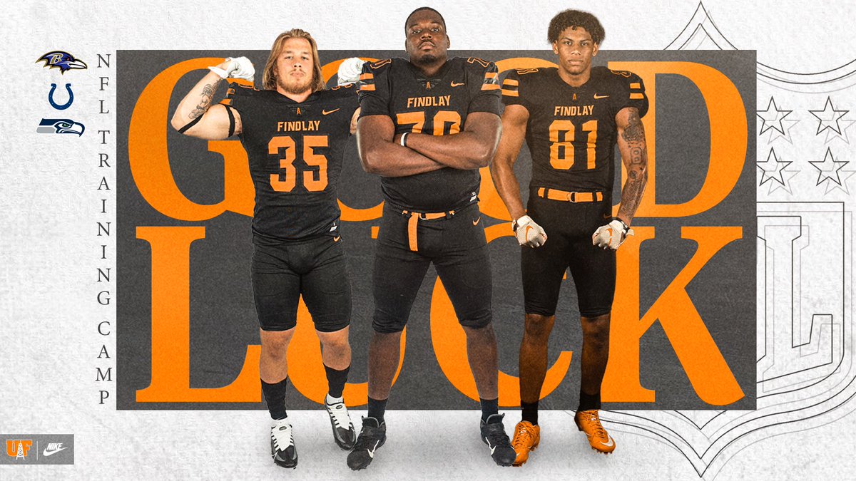 UF Football (@ufoilersfb) on Twitter photo NFL Training Camps are rolling throughout the country.
We want to wish good luck to our <a href="/ufindlay/">Univ. of Findlay</a> graduates as they compete at the games highest level!
#1Team NFL Training Camps are rolling throughout the country.
We want to wish good luck to our <a href="/ufindlay/">Univ. of Findlay</a> graduates as they compete at the games highest level!
#1Team