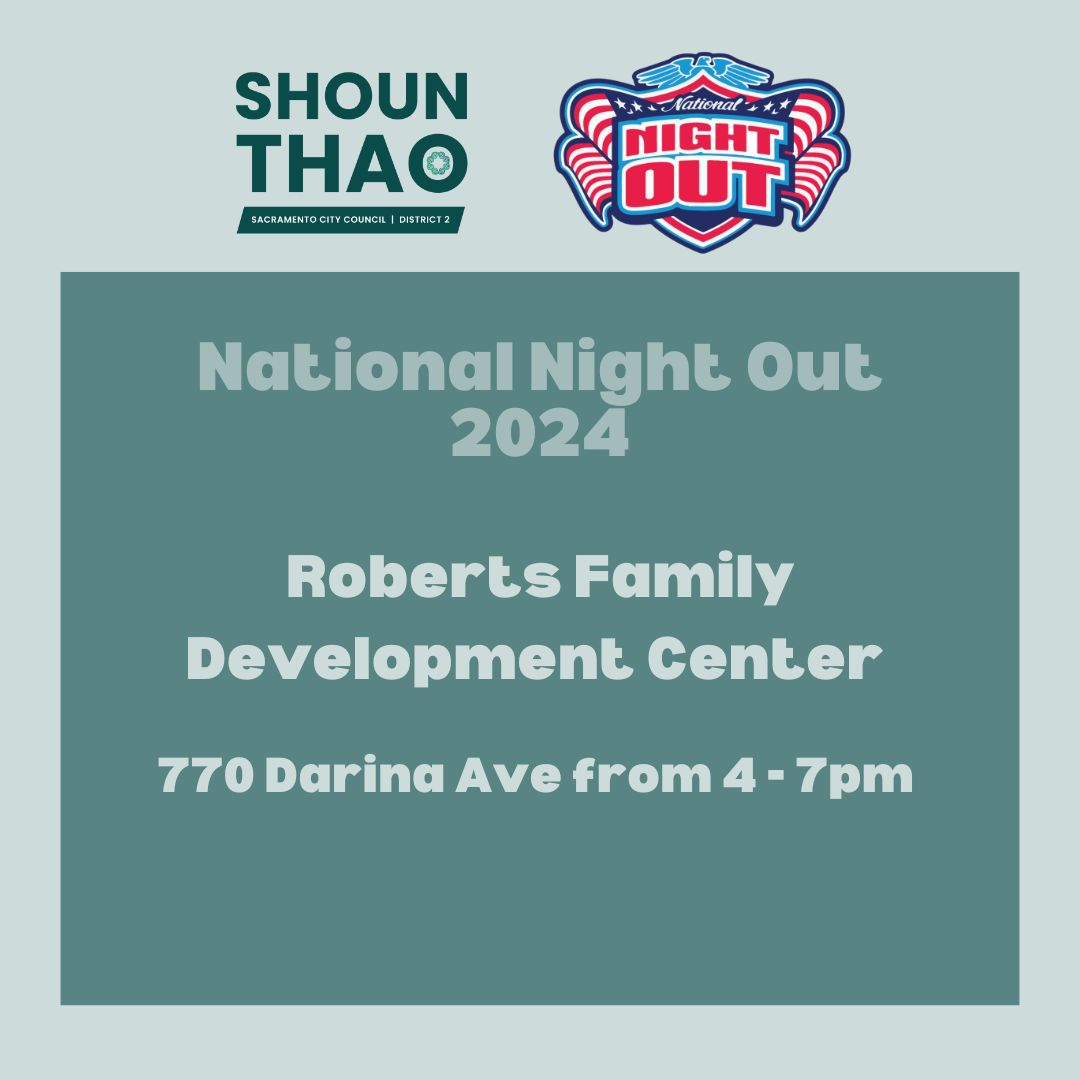 ShounThao's tweet photo. Let's celebrate our amazing District 2 community! Join us for National Night Out tomorrow (8/6) for food, fun and neighbors. Strengthen bonds with your community and local law enforcement. We can't wait to see you there! https://t.co/CfUXl6sEW0