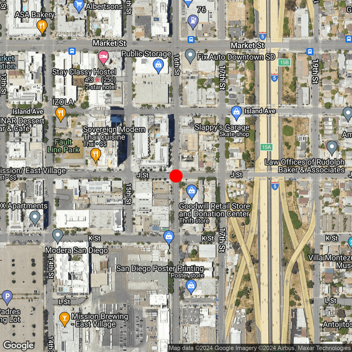 SDCrashBot's tweet photo. Report of Pedestrian Hit by Vehicle
 
16th St &amp; J St

08/01/2024 • 12:15 AM https://t.co/RsYvMIP9CG