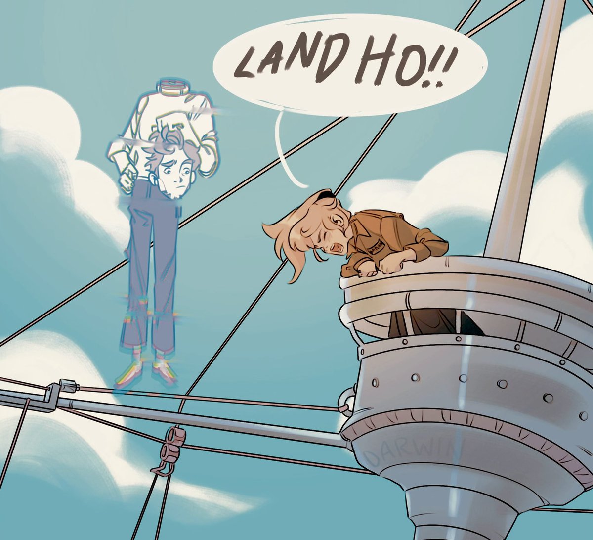 1,000,000 years ago… 🏝️
Another niche science fiction illustration,,, brought to you by my hyperfixations (this one being Galapagos by Vonnegut)
#art #digitalart #illustration #characterdesign