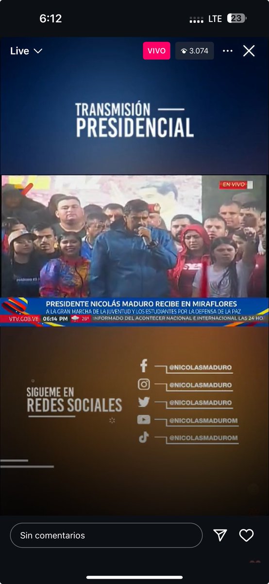 Presidente Maduro: Voy a romper relaciones con WhatsApp. Fuera WhatsApp de Venezuela