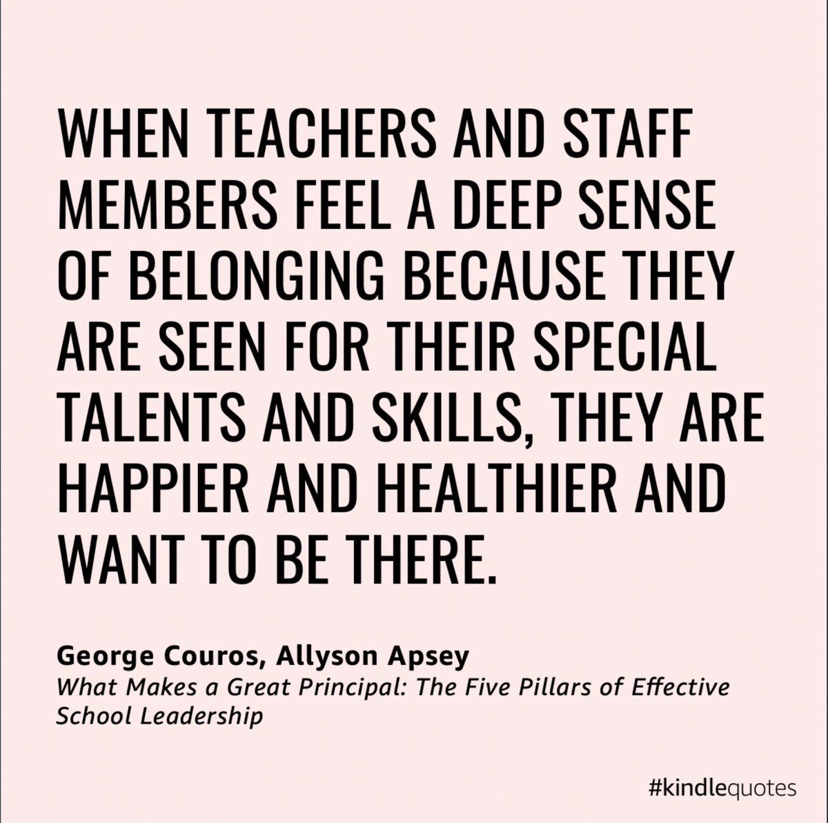 Back-to-school offers an opportunity for leaders to focus on the strengths each staff member brings to their campus. Not only will your teachers thank you, staff attendance will improve and student achievement will soar.

Read more in #WhatMakesAGreatPrincipal