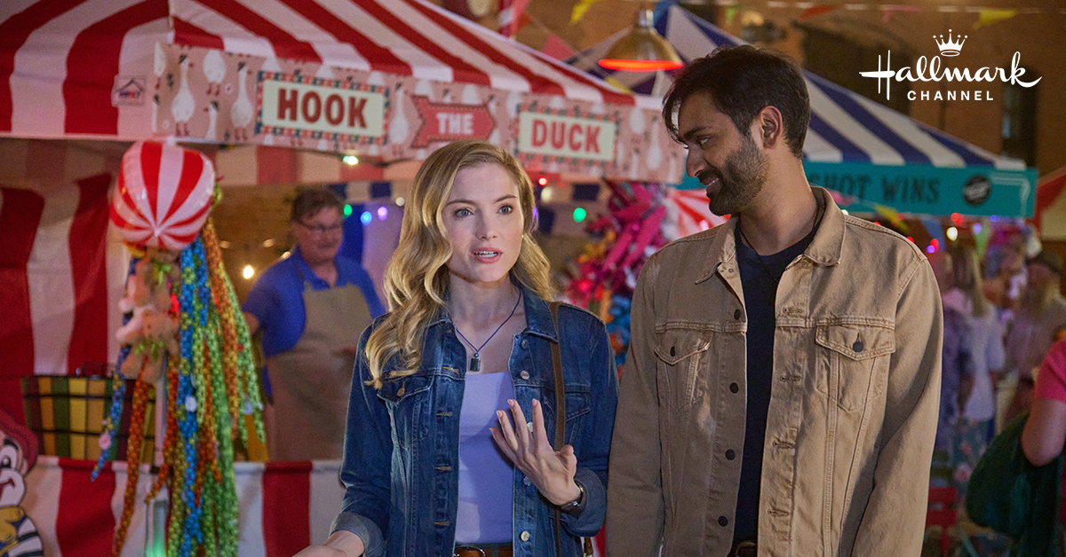 hallmarkchannel's tweet photo. What kind of effect does a mix-up in Dream Central have on the real world? #SummerNights continues this Saturday at 8/7c with #MyDreamsOfYou, starring #SkylerSamuels and #KapilTalwalkar! https://t.co/cnqxzGDqyD