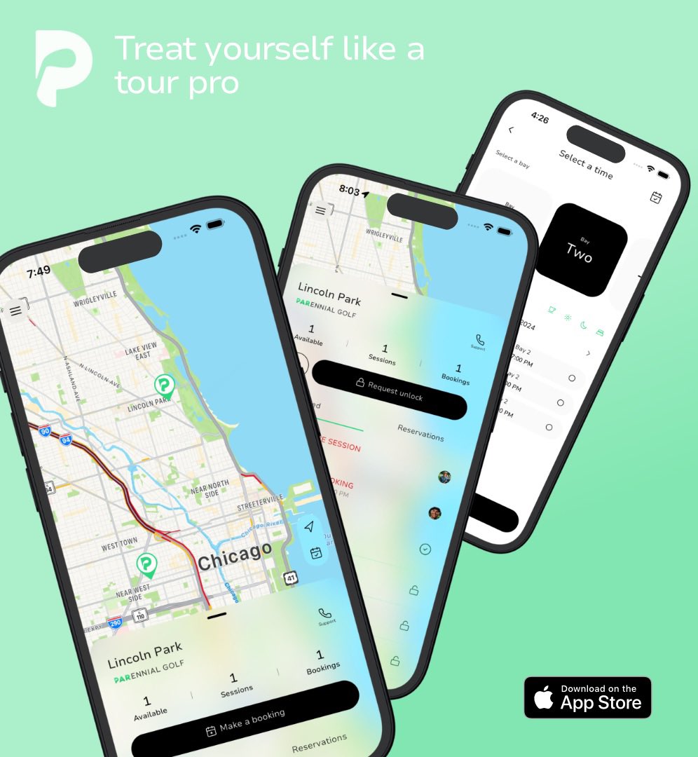 PARennialGolf's tweet photo. Check out our new facility in Chicago’s West Loop!

Download the PARennial Golf App to get started! https://t.co/JHdT2RVbII