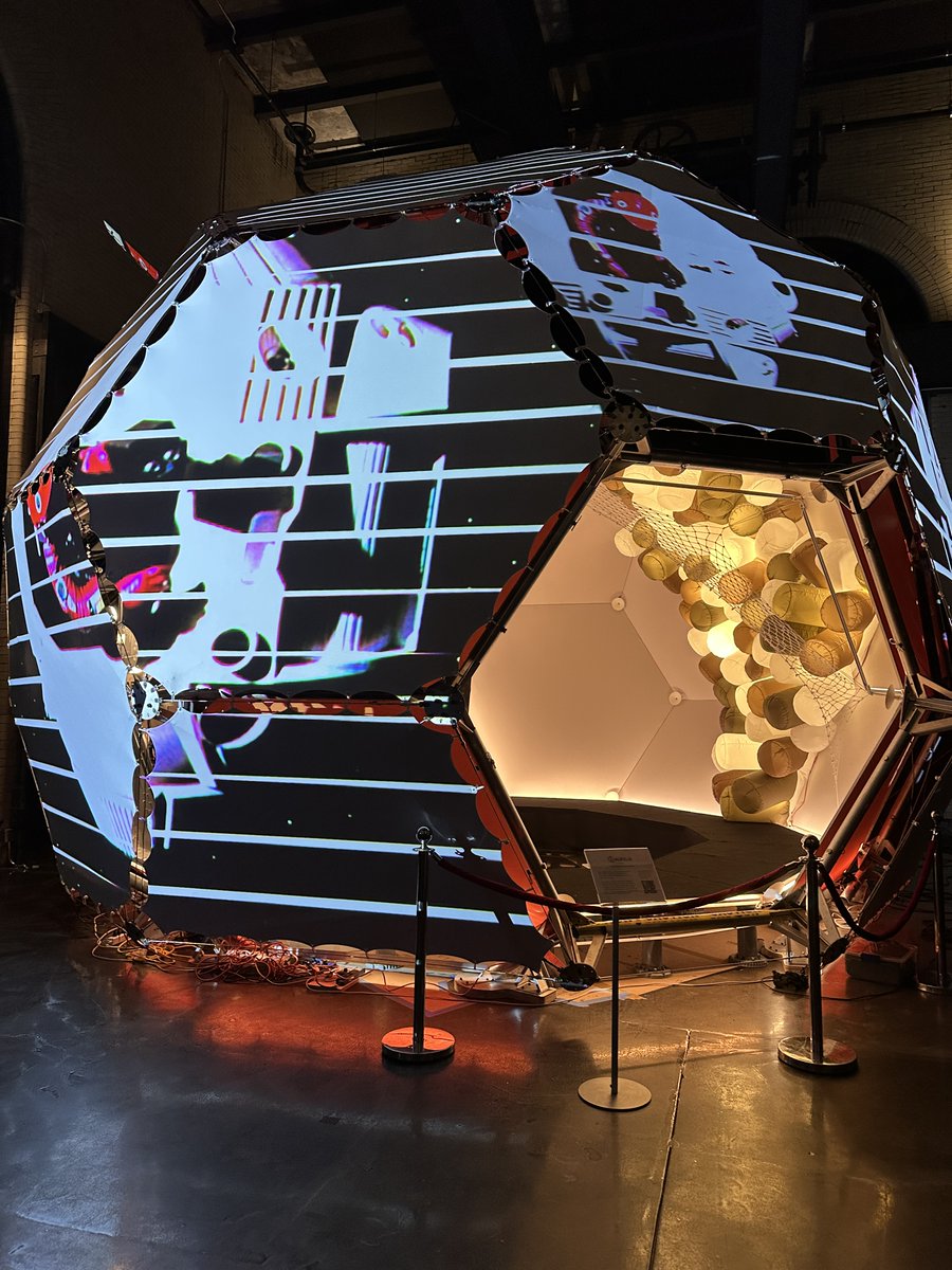 Loved visiting <a href="/aurelia_labs/">Aurelia Institute</a> #TESSERAE Pavilion, inspired by so many people in space, incl <a href="/Simpson_Glass/">Josh Simpson Glass</a> &amp; me. Merging of many viewpoints – engineers, students, artists, astronauts.  So many ppl contributed to launch this exhibit of a habitat that will assemble itself in #space.