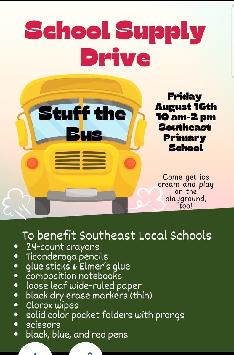 _T_McKenzie's tweet photo. Stuff the Bus! ❤️💛🚍
@SEPrimarySchool https://t.co/n3ufiHPOH2