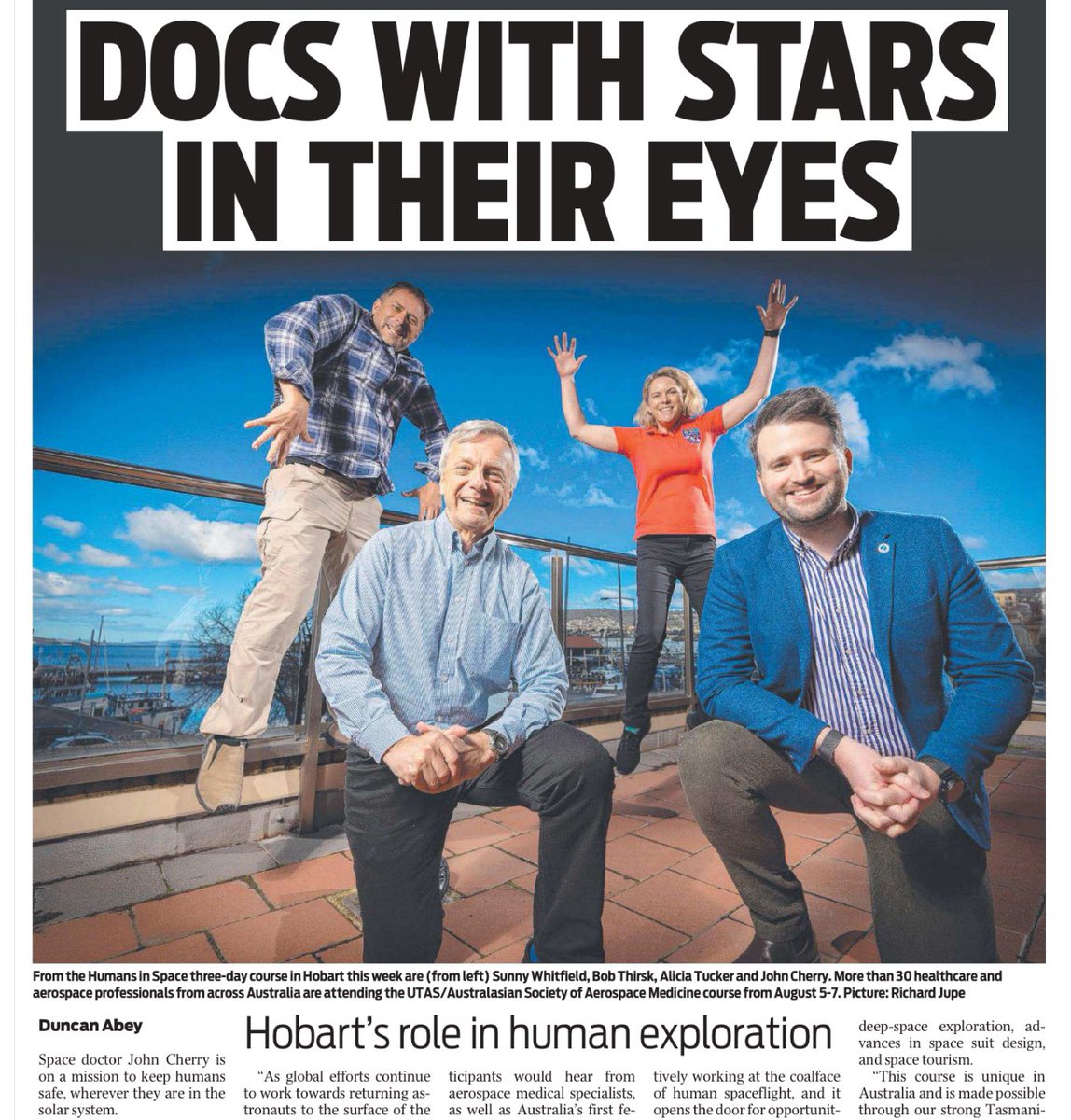 CARMM (@carmmedicine) on Twitter photo Keeping humans safe in extreme environments of space. #Hobart reaches to Moon and Mars! -learning from <a href="/RobertThirsk/">Robert Thirsk</a> <a href="/johnjamescherry/">John Cherry</a> <a href="/AustSocAeroMed/">Australasian Society of Aerospace Medicine</a> <a href="/UTas_HREE/">UTasHREE</a> <a href="/AussieAstroKat/">Katherine Bennell-Pegg</a> <a href="/AusSpaceAgency/">Australian Space Agency</a> <a href="/AusAntarctic/">antarctica.gov.au</a> <a href="/HobartMercury/">The Hobart Mercury</a> Keeping humans safe in extreme environments of space. #Hobart reaches to Moon and Mars! -learning from <a href="/RobertThirsk/">Robert Thirsk</a> <a href="/johnjamescherry/">John Cherry</a> <a href="/AustSocAeroMed/">Australasian Society of Aerospace Medicine</a> <a href="/UTas_HREE/">UTasHREE</a> <a href="/AussieAstroKat/">Katherine Bennell-Pegg</a> <a href="/AusSpaceAgency/">Australian Space Agency</a> <a href="/AusAntarctic/">antarctica.gov.au</a> <a href="/HobartMercury/">The Hobart Mercury</a>