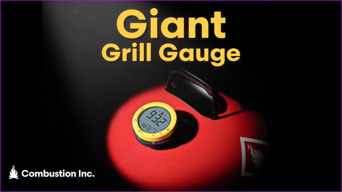 Been working on this for awhile. Excited to finally share some details of Giant Grill Gauge - the ultimate in smoker surveillance that I've always wanted! More at: combustion.inc/pages/giant-gr…