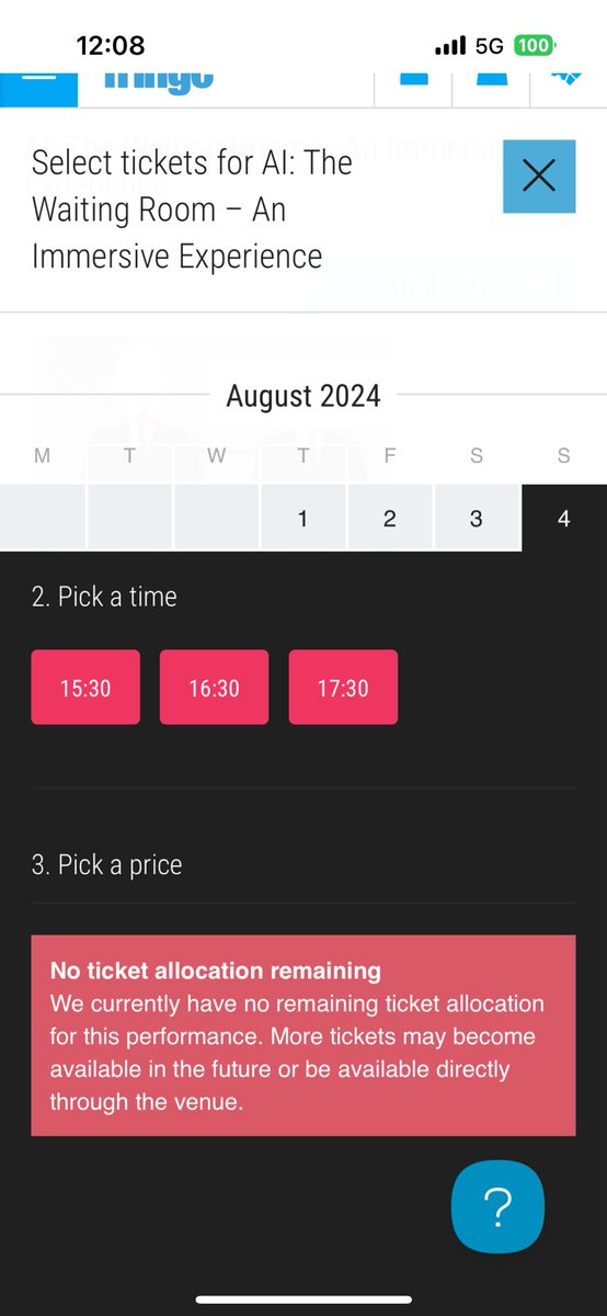 TWRnyc's tweet photo. We are selling out! Come experience The Waiting Room!

Please make sure to bring your well charged smartphones and ear phones! 

Don’t worry we have been using our US personal hotspots in the past few days!

#immersiveexperience #edfringe #thewaitingroom #ai https://t.co/DrRaeoMB1L
