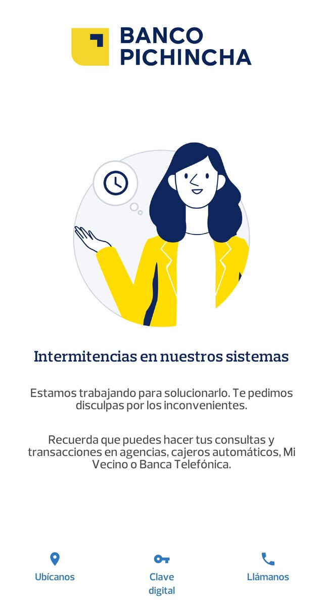 Jacobmera's tweet photo. @BancoPichincha cuando hacen en mantenimiento en feriado no tienen sistema y ahora tienen fallas por tonteras... hasta cuándo el pésimo servicio? @ecuavisa @teleamazonasec @elcomerciocom https://t.co/YlPAj8Jt42