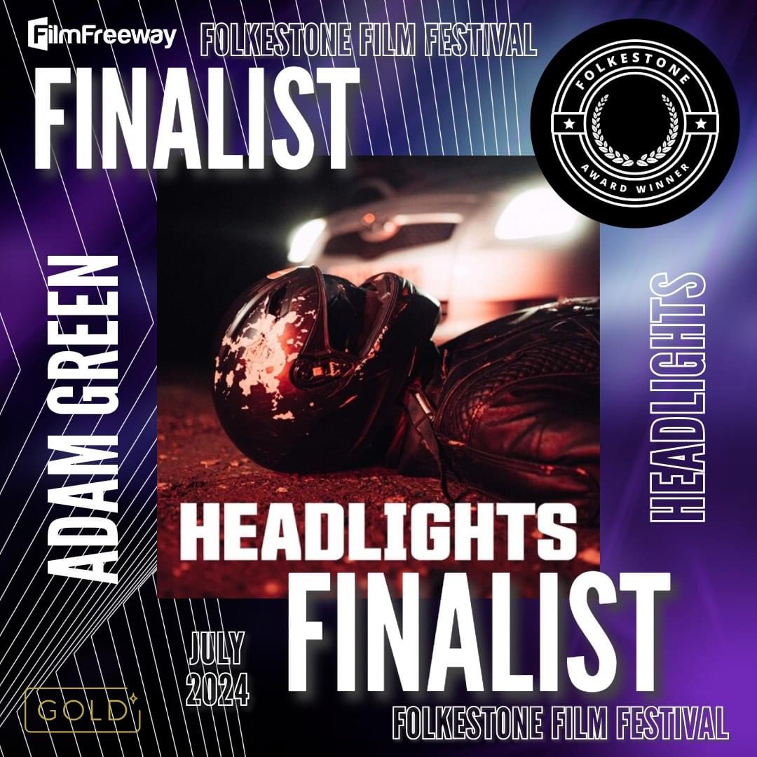 BlueDot_Films's tweet photo. We are excited to announce that we have progressed to being finalists with our first short film, Headlights, at Folkestone Film Festival.

Thank you so much to the amazing team at Folkestone! Please do go and check out all the other amazing films and shorts at the festival! https://t.co/wKMYNWFXw1