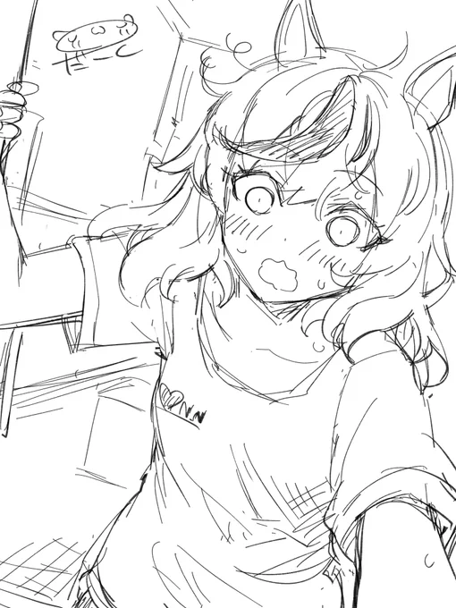 ほいほーい
朝からどちらさまですかっと…

#ナイスネイチャ 
#ウマ娘 