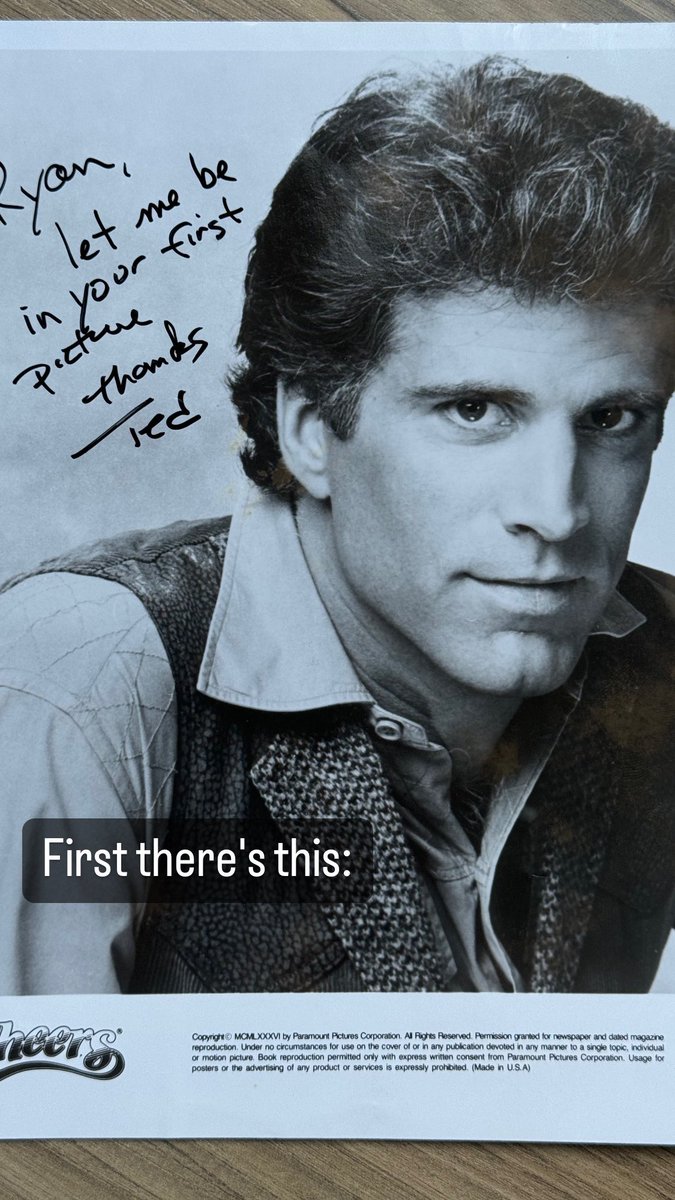 ryanjkugler's tweet photo. Here Mr Ted Danson asked me.... https://t.co/wxuvqmRIWG