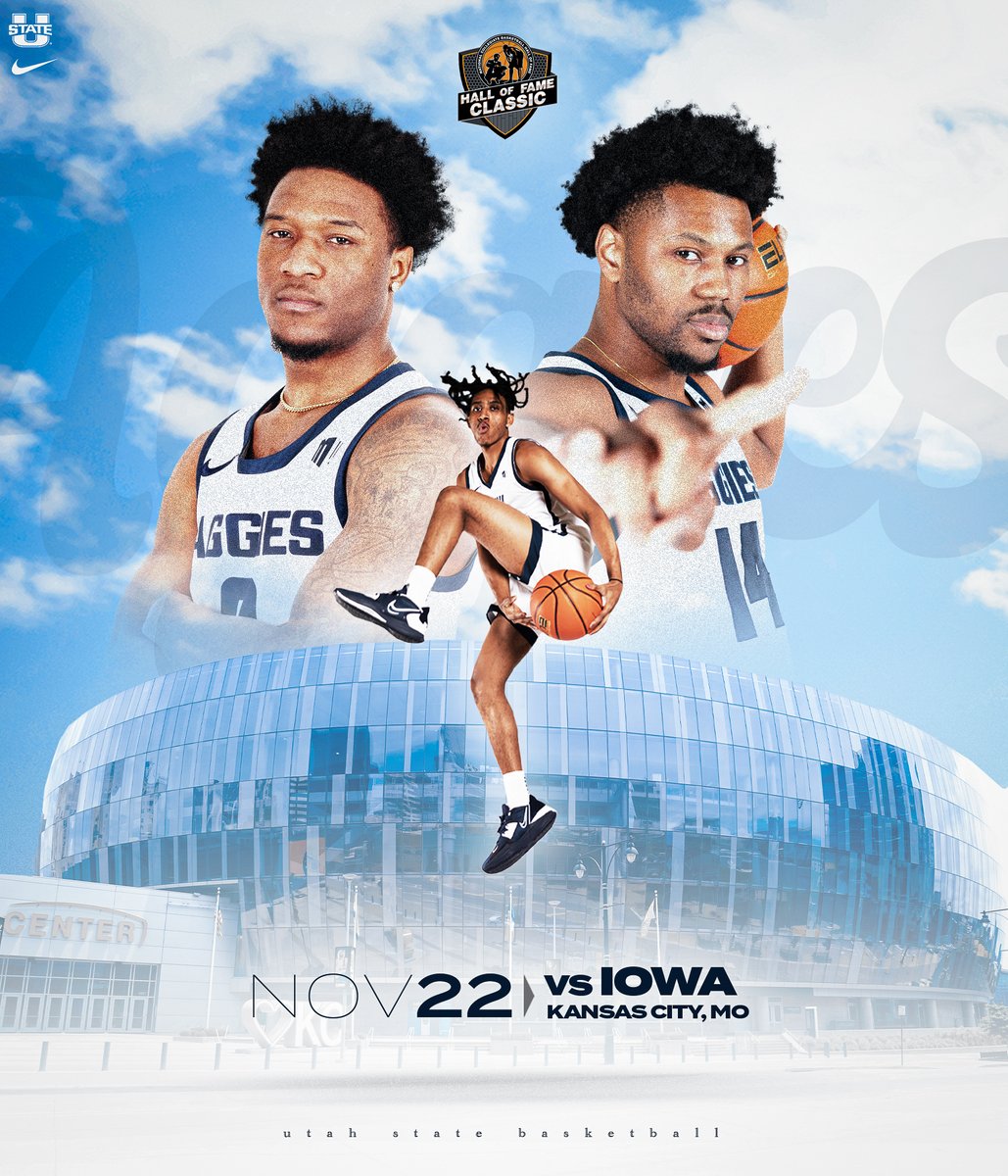 USU Men's Hoops (@usubasketball) on Twitter photo ๐๐ ๐ ๐ข๐๐ฌ ๐ข๐ง ๐๐๐ง๐ฌ๐๐ฌ ๐๐ข๐ญ๐ฒ๐ค
๐ Iowa
โก๏ธ Nov. 22 | T-Mobile Center
โก๏ธ <a href="/HOFClassic/">Hall of Fame Classic (follow @NABC1927)</a> ๐๐ ๐ ๐ข๐๐ฌ ๐ข๐ง ๐๐๐ง๐ฌ๐๐ฌ ๐๐ข๐ญ๐ฒ๐ค
๐ Iowa
โก๏ธ Nov. 22 | T-Mobile Center
โก๏ธ <a href="/HOFClassic/">Hall of Fame Classic (follow @NABC1927)</a>