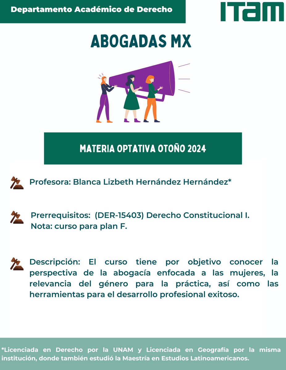 Derecho ITAM tweet media