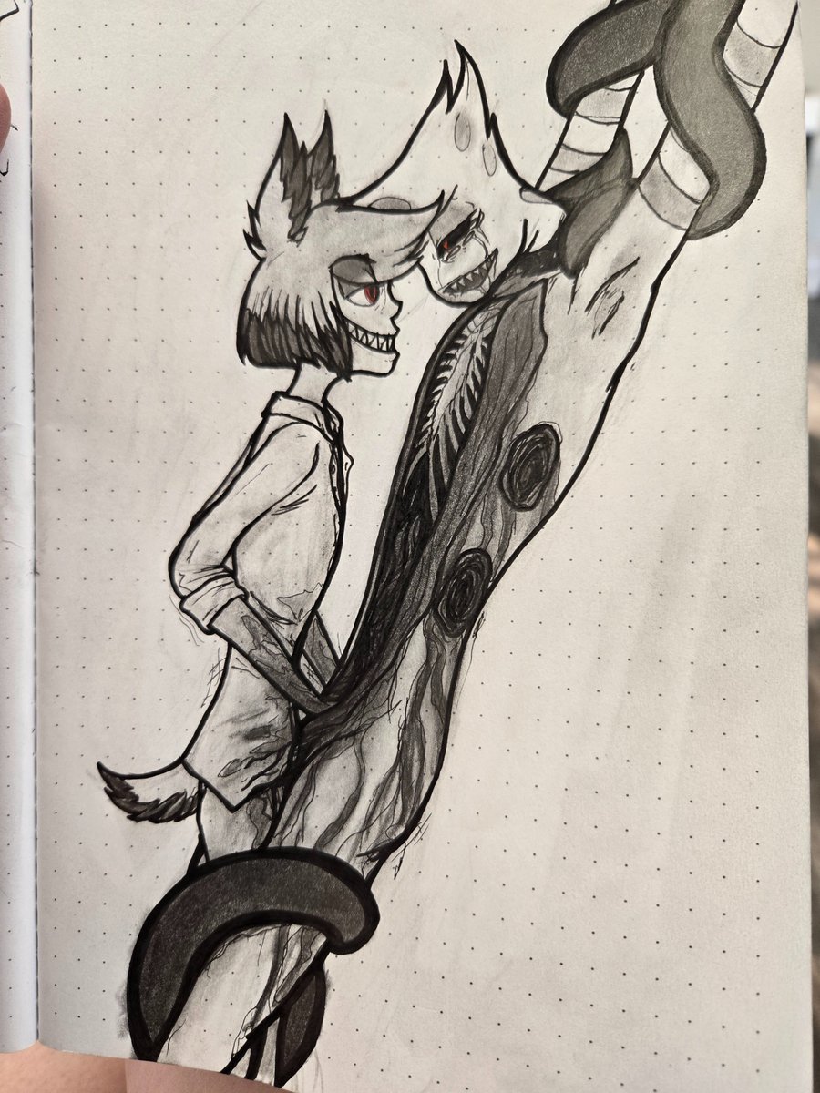 SinnerSade's tweet photo. #radiodust #NSFW #blood 
Remaking a drawing I did before from a fanfic I read called Bloody and Raw (but I swear it's sweet) https://t.co/d0trW2AGAK
