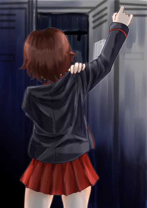 #無言で後姿を見せつけよ見た人もやってねお願い