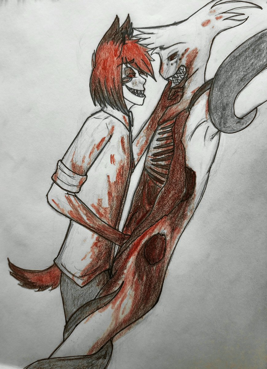 SinnerSade's tweet photo. The old one so I can see the difference (i didn't look at this at all whole drawing the latest one to see how it'd turn out) https://t.co/vMoQ9iMYzN