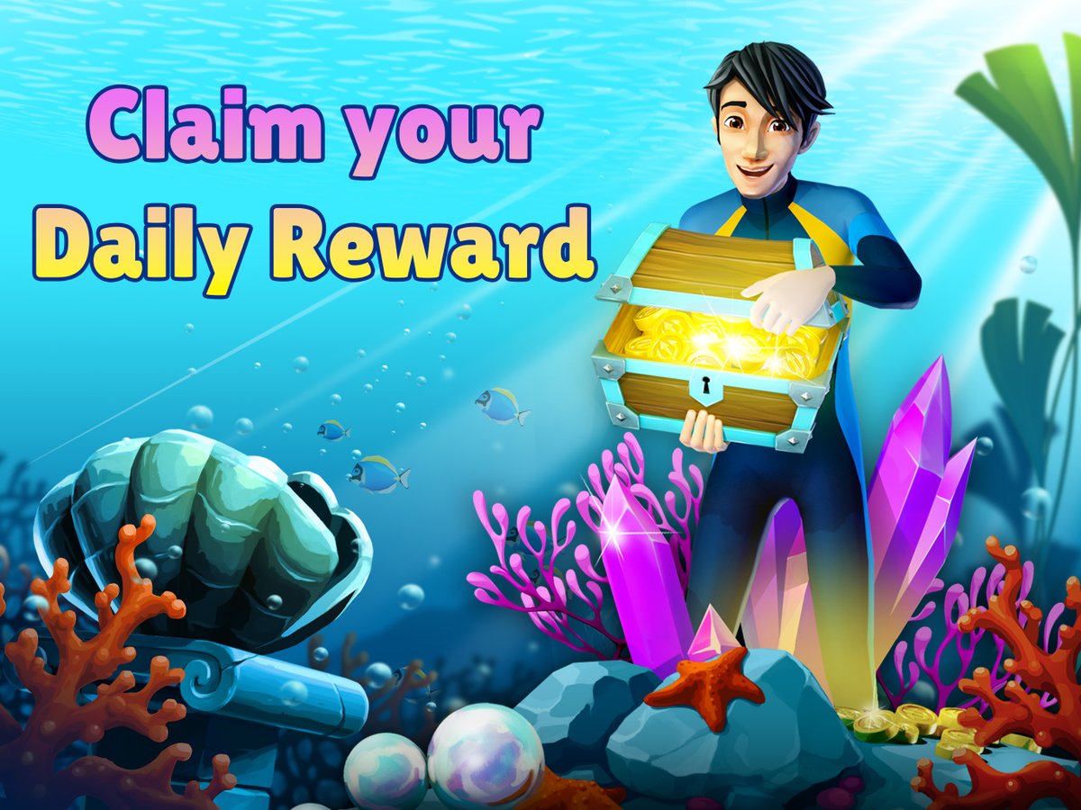 Legacy_Games's tweet photo. Don't forget to login in everyday to claim your Daily Reward! 💰 The Cove and its riches are waiting for you!

#daily #DailyRewards #pearlsofatlantis #match3 #mobilegame #freetoplay #androidgame #mermaid #underwater #cove #puzzles #rewards #satisfying #challenge #FTP #indiegame https://t.co/b6W8f2xLl5