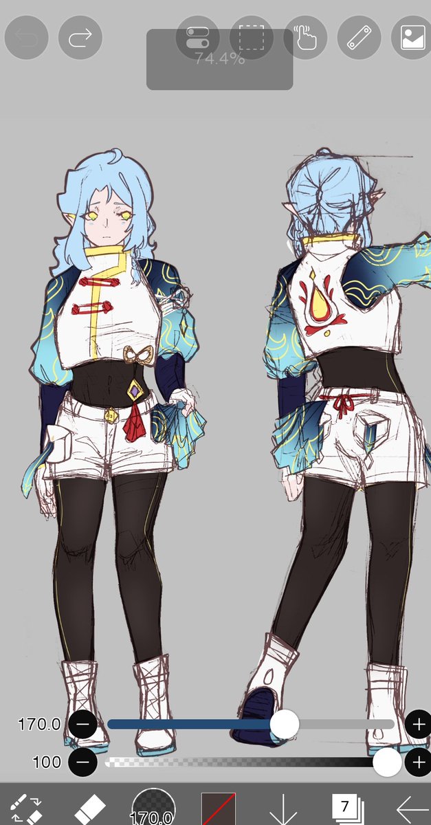 Recreating my Baby's reference sheet! 
#artistontwittter #artph #genshin