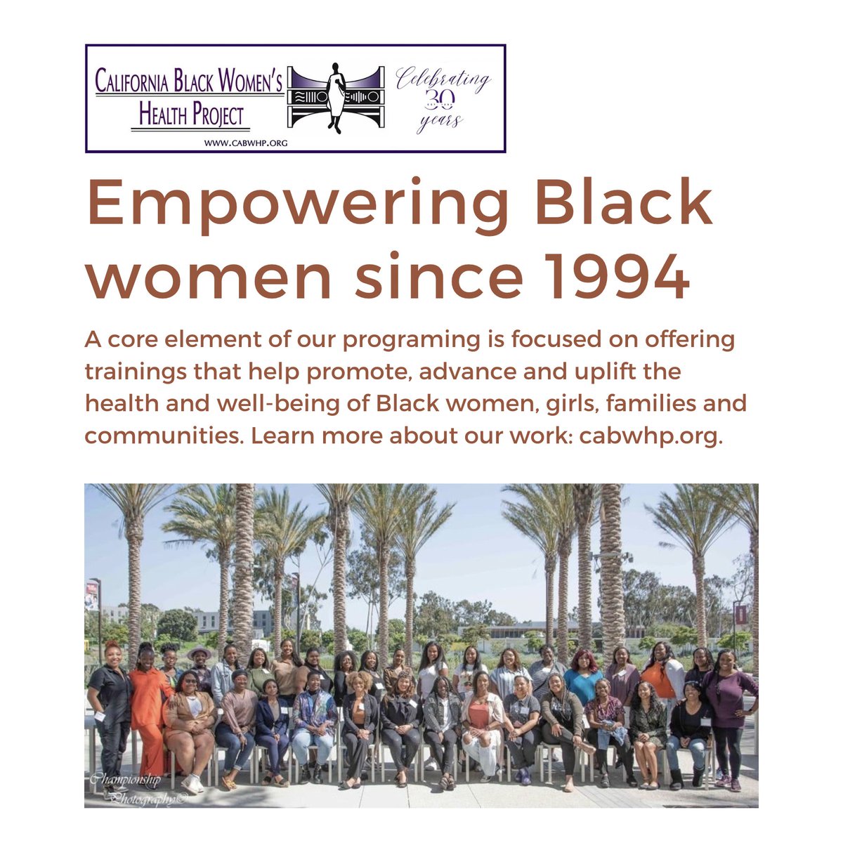 California Black Women's Health Project (CABWHP) tweet media