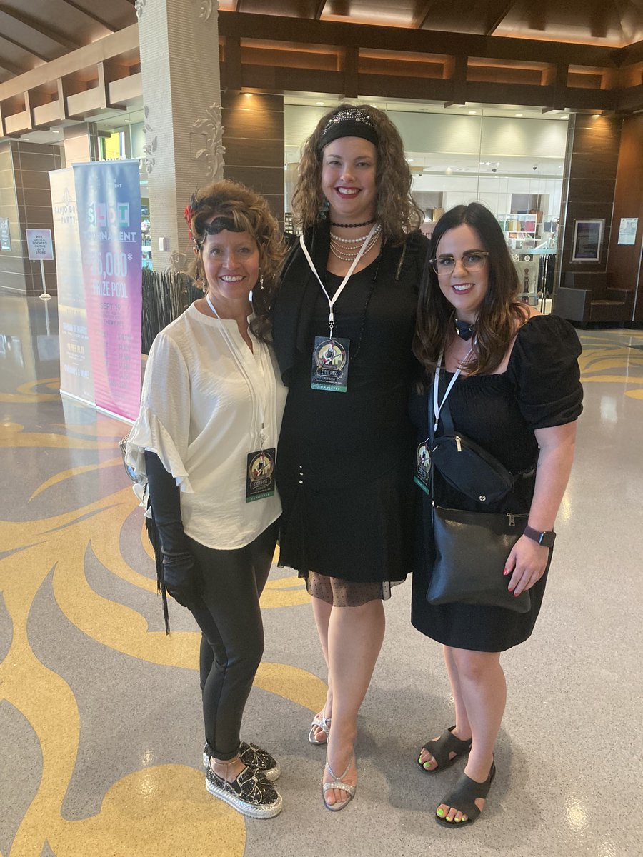 #ThrowbackThursday to 2022 with Committee members Laura, Stephanie &amp; Lindsay rocking the roaring 20s.

Join us March 1 for #Techapalooza2025

#TBT #Techapalooza2022 #Techapalooza