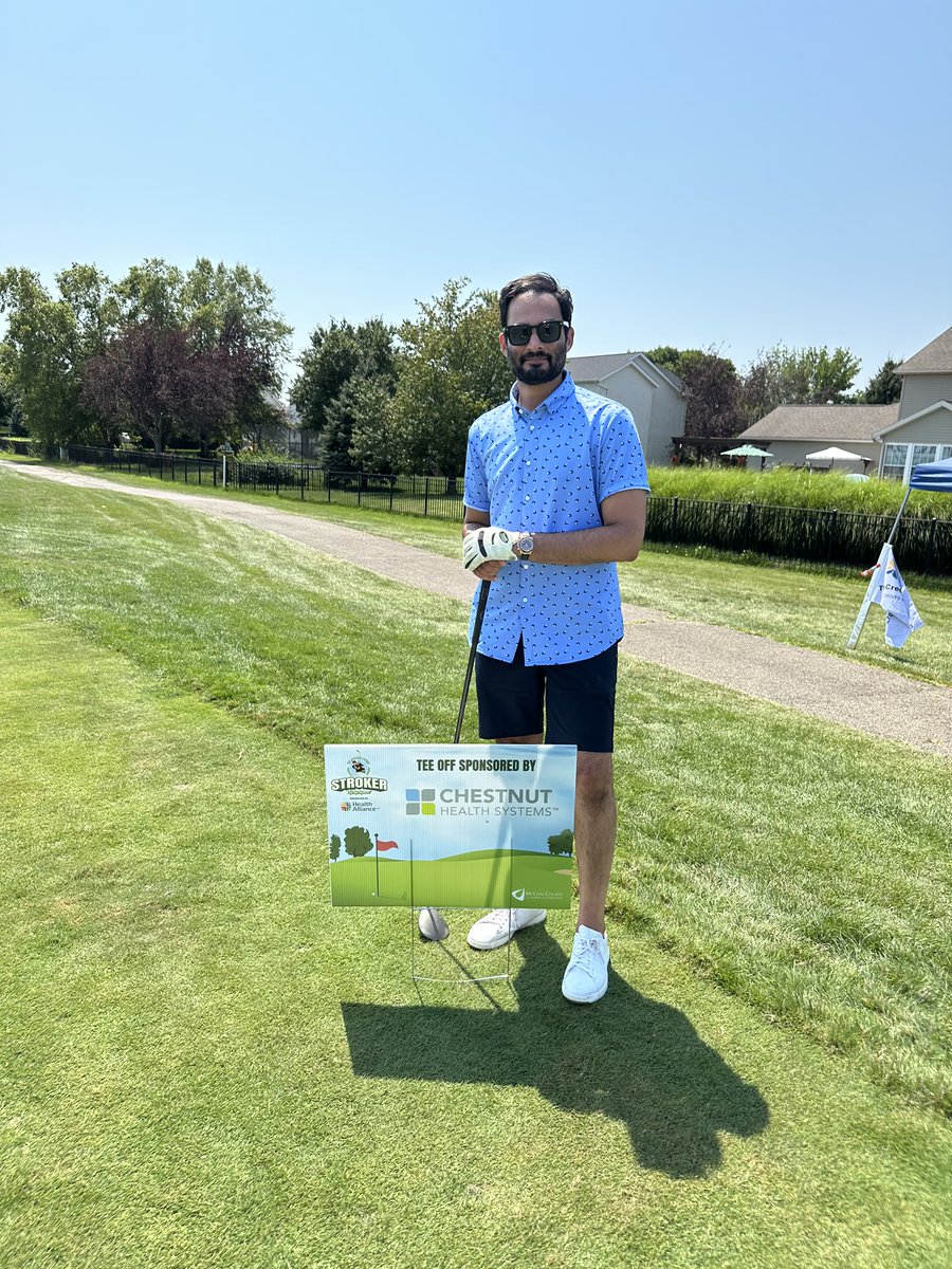 ChestnutHealth's tweet image. Our #COO Puneet Leekha was on the links today supporting the @McLeanCountyChamberofCommerce at the #StrokerGolfOuting. We were honored to be the #TeeOff Sponsor as well. #CommunityCounts