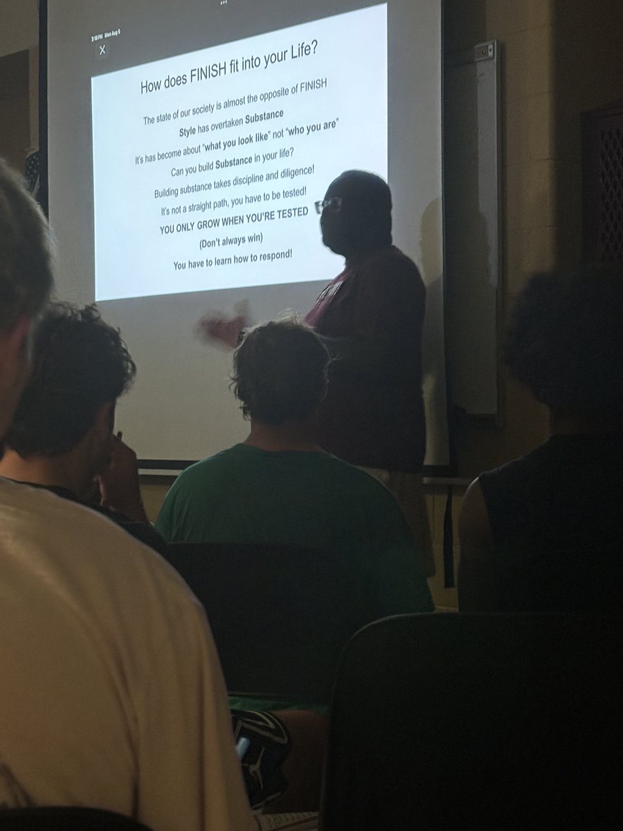 Coach Yars with the first 2024 <a href="/NewAlbanyFB/">New Albany Football</a> FINISH talk of our young season!