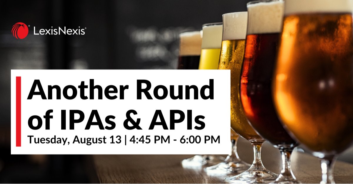 Heading to #ILTACON2024 in Nashville next week? Join <a href="/LexisNexis/">LexisNexis Legal & Professional</a> for our APIs and IPAs happy hour! We'll have plenty of refreshments, and insights from industry leaders like Jackson Lewis, Troutman Pepper, and more! RSVP: forms.office.com/r/AWmYj6MYQu