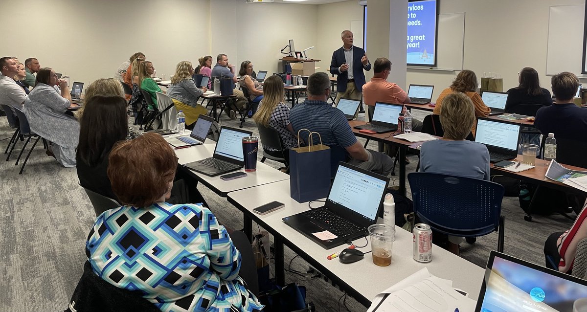 Superintendent Dr. Bill Griffin sets the course for the year ahead with ACS principals and CO staff. #acschildrenfirst #bigriffin1