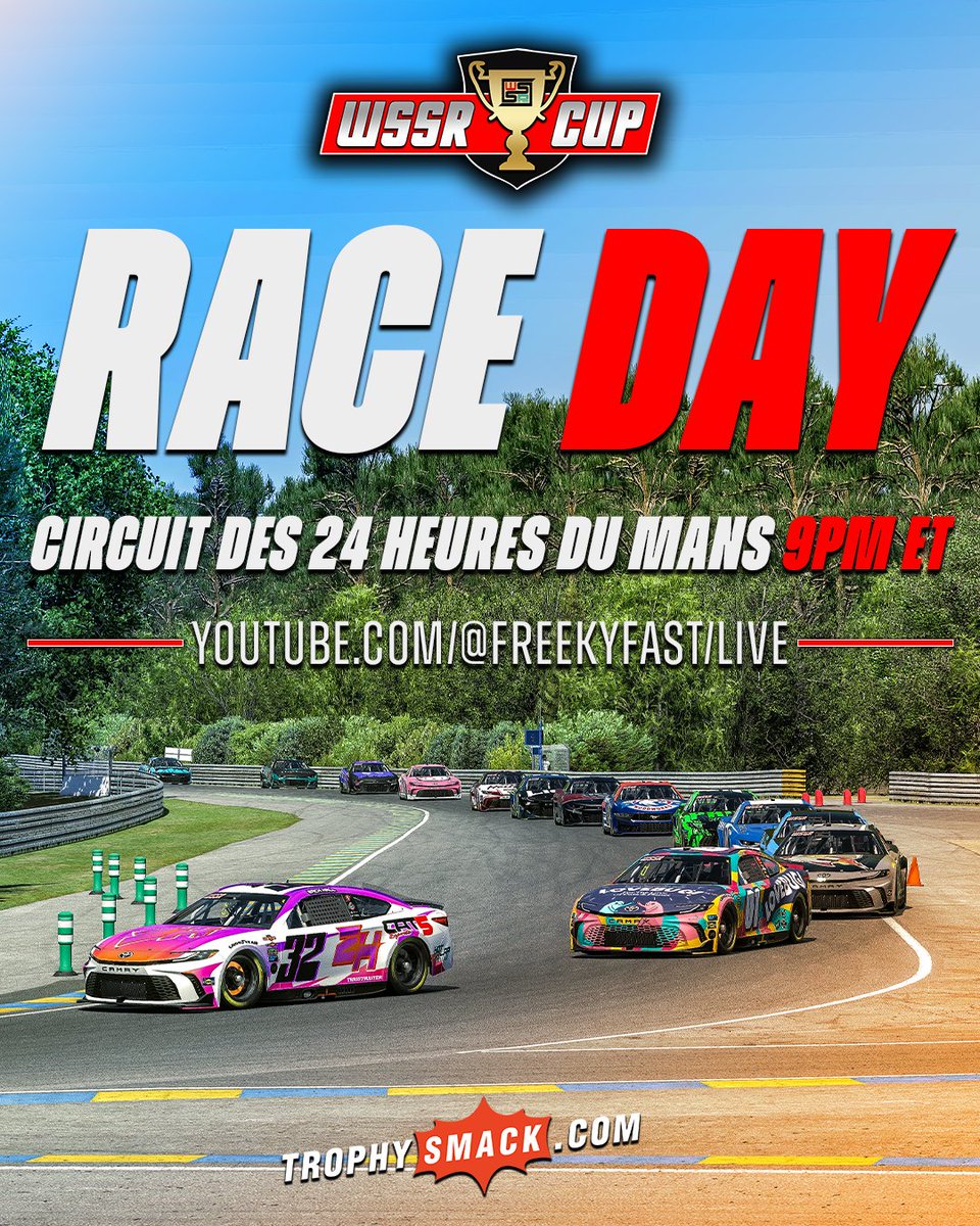 Believe it or not, this is our second time at this track and we did it before NASCAR! Tune in tonight for the Grand Prix at Le Man presented by Larry Art Productions! Catch all the action tonight at 9 pm EST right here on FreekyFast!

#iRacing | #ChasingTheTrophy | <a href="/TrophySmack/">TrophySmack</a>