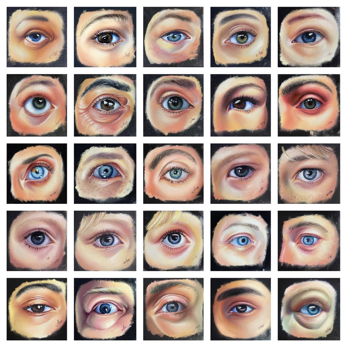 ArtTswg's tweet photo. Last night I painted eye 150!
That means only 50 more until I reach my goal of 200!!!!🎨👁️🖌️
Here are eyes 101-150
#TheEyeProject https://t.co/RajIMF5gre