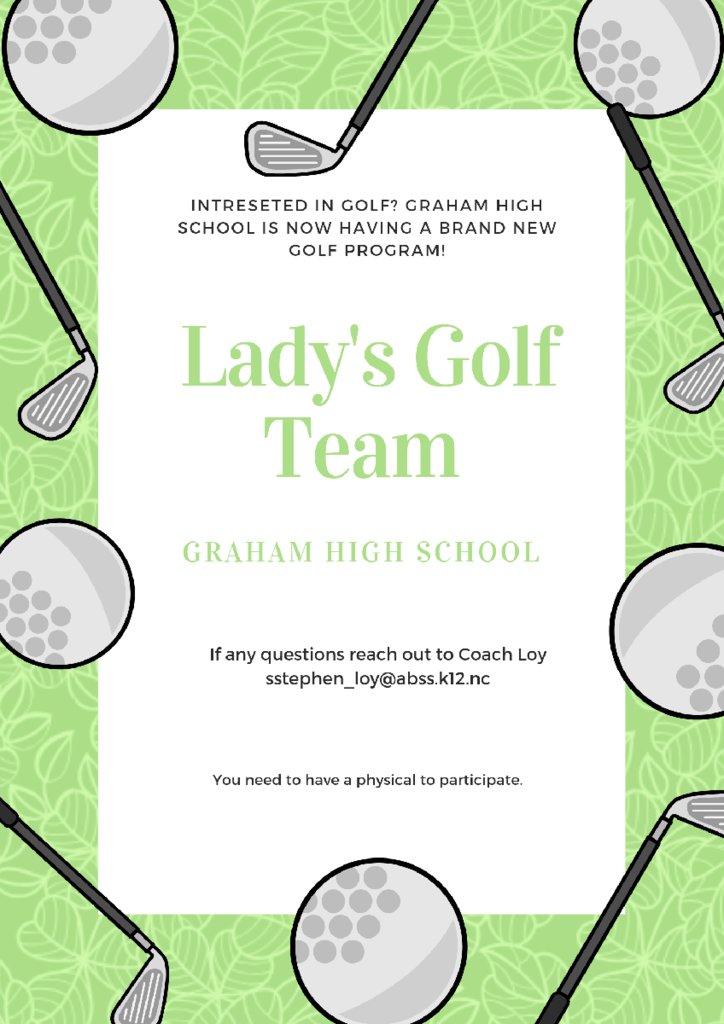 Any ladies interested in playing golf please check it out.
