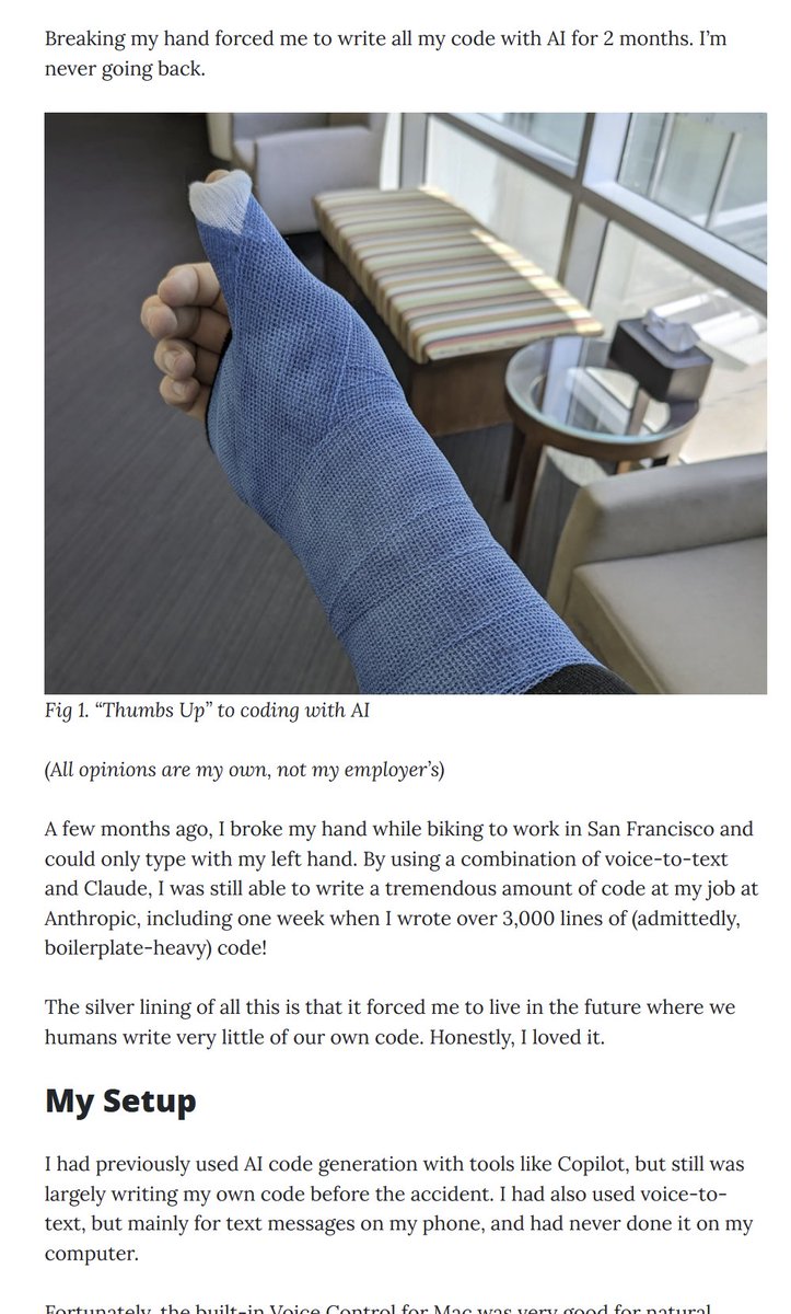 Ethan Mollick (@emollick) on Twitter photo Right now the advantages from AI accrue to workers, not firms. As a result, they can be hard to notice (especially if you don't try to seriously use AI yourself, which is illuminating)
These two accounts by coders are instructive:
nicholas.carlini.com/writing/2024/h…
erikschluntz.com/software/2024/… Right now the advantages from AI accrue to workers, not firms. As a result, they can be hard to notice (especially if you don't try to seriously use AI yourself, which is illuminating)
These two accounts by coders are instructive:
nicholas.carlini.com/writing/2024/h…
erikschluntz.com/software/2024/…