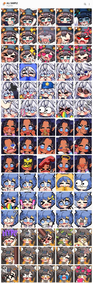 🌸 OPEN COMMISSION YCH EMOTES 🌸
1 PACKAGE 15 EMOTES $25 

🌼BIG BUNDLE 🌼
45 EMOTES $70
75 EMOTES $110 

LINK: vgen.co/ViolaCommission 

Send me a DM if you're interested!^^
Please help me for Retweet this post 🥰❣️
#VGenComms #VgenComm
#VgenOpen #ViolaCommission
