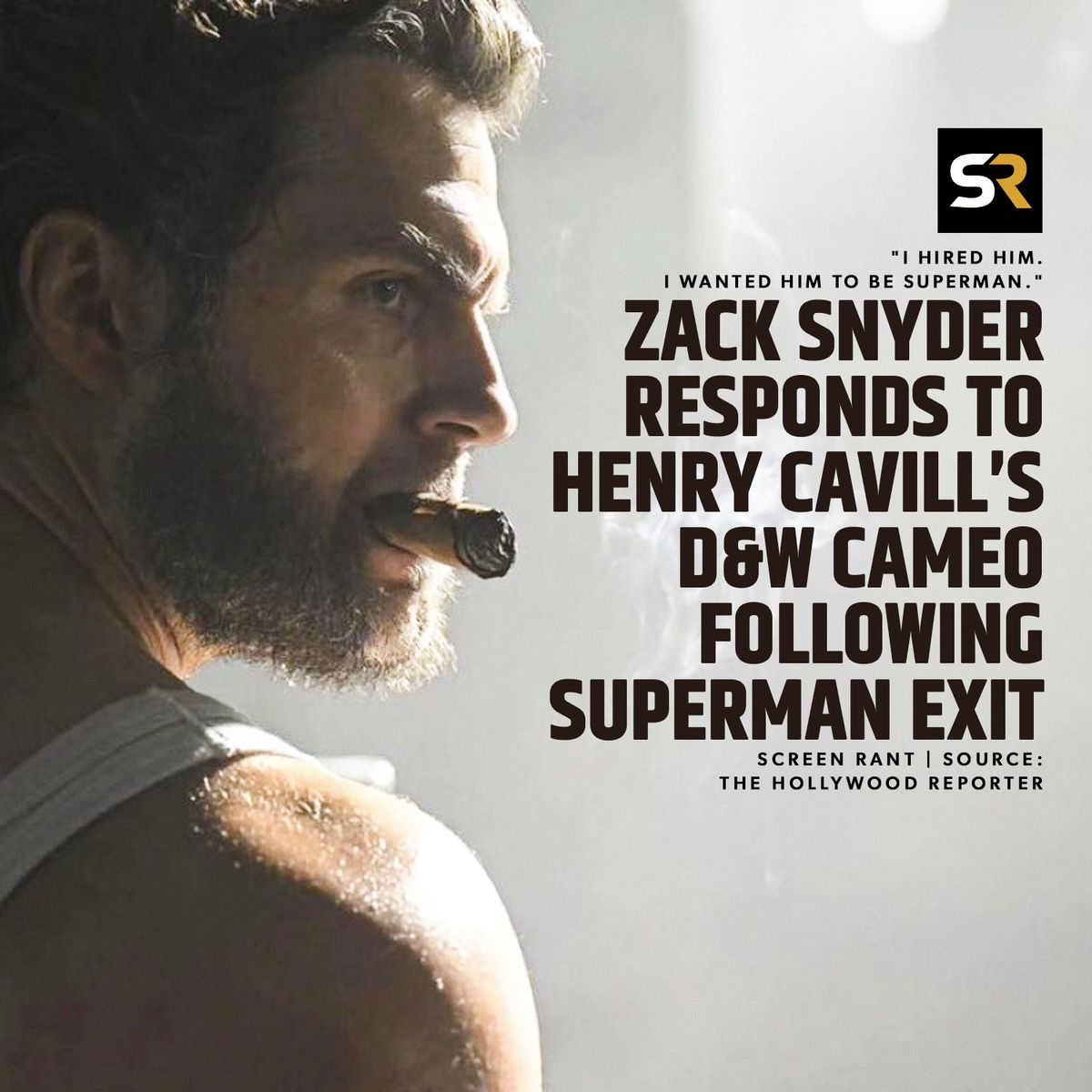 On #Deadpool's joke Marvel would treat Henry Cavill better "than the studio down the street," Zack Snyder grinned. 😏 On the actor being sidelined: "Henry is an amazing Superman to me... So any coins left on the table are unfortunate ... it would be great to have more Henry..."