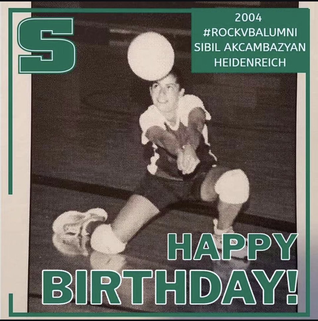 Slippery_RockVB's tweet photo. 🎉 Happy Birthday to 2004 #RockVB alumna, Sibil Akcambazyan Heidenreich! 🎉 #rocknation #RockVBAlumni https://t.co/jbjiLbB825