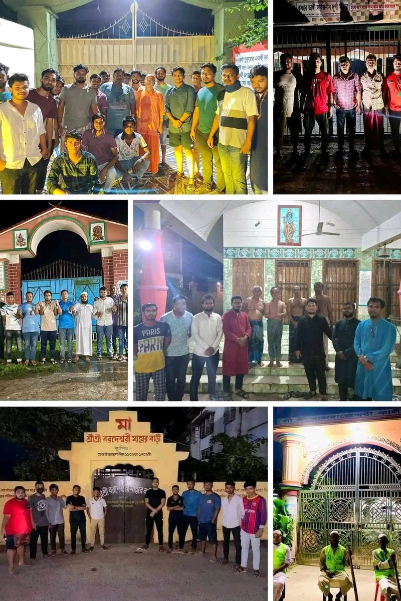 <a href="/dhruvrahtee/">Dhruv Rathee (Parody)</a> Our Muslim brothers are protecting them..don't spread false news plz
#HindusAreSafeInBangladesh
#CommunalHarmony
#ProtectAllFaiths
#UnitedBangladesh
#SafeCommunities