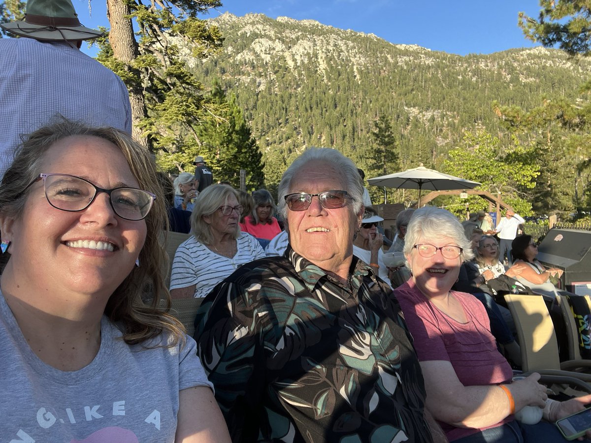 voteNatha's tweet photo. One more sign it’s the end of summer - with the family at Tahoe for @TheRenoPhil tribute to Tina Turner. Beautiful night. Special shoutout to Mom (and Dad looking down on us)  57th wedding anniversary. https://t.co/IqkqEhx1yd