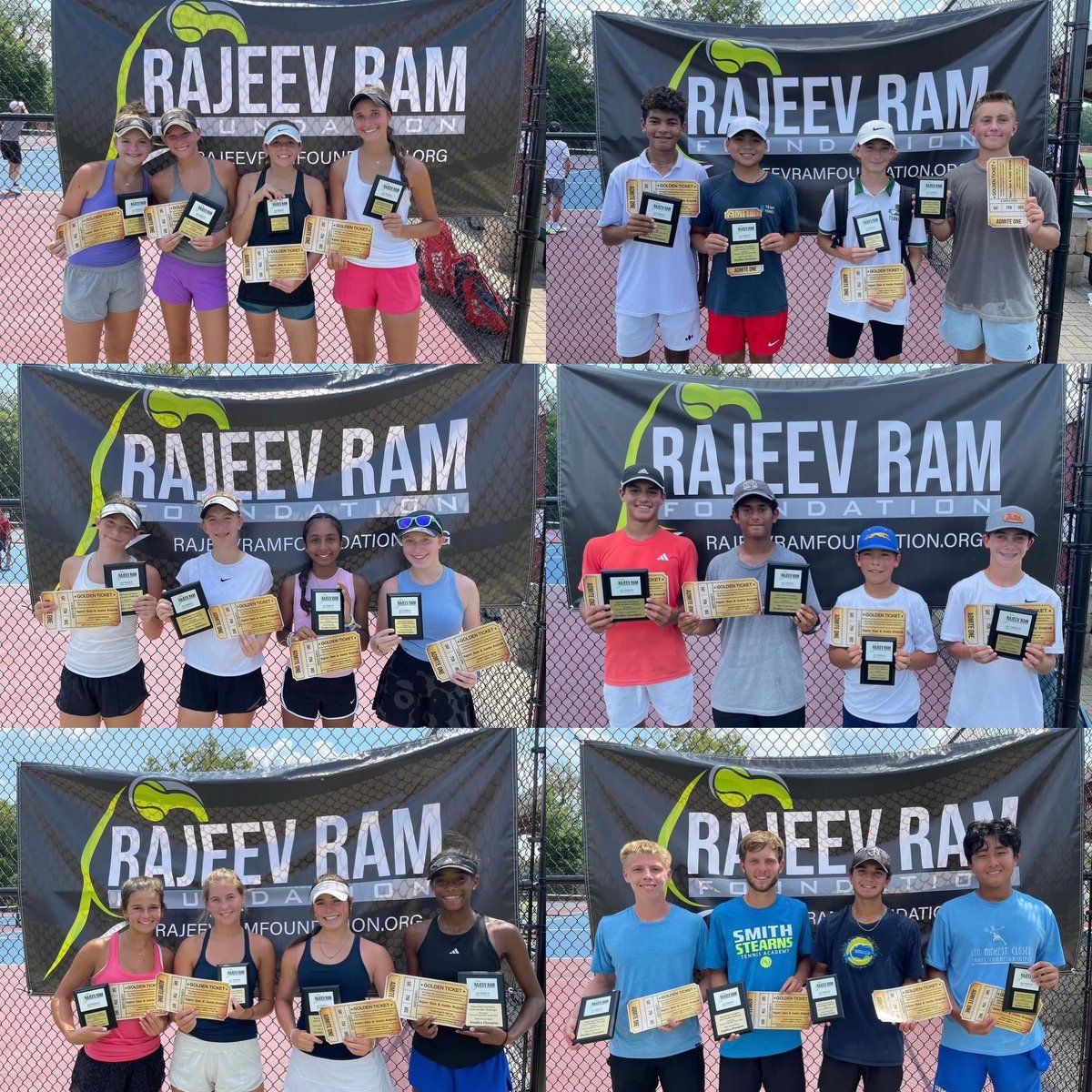 RajeevRamFdn's tweet image. Congratulations to the nearly 150 players in the Rajeev Ram Foundation Junior Doubles Challenger!

And a special congratulations to Finalists and Champions invited to a special clinic hosted by Olympic Silver Medalists @RajeevRam and @AustinKrajicek in December at @PearsonTennis!