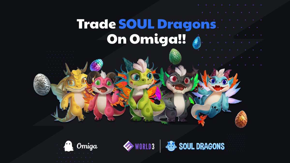 We have been waiting for this - and it finally happened! 😍  

🎉 <a href="/WORLD3_AI/">WORLD3</a> SOUL Dragon DOBs mint is live now
🎉 ➡️ Mint DOBs: world3.ai/souldragons/mi…  

🌟Trade SOUL Dragon DOBs on Omiga!!!🌟 
➡️ Omiga Market: omiga.io/market/dobs/0x…

#CKB #DOBs #WORLD3 #SOULDragons #Omiga